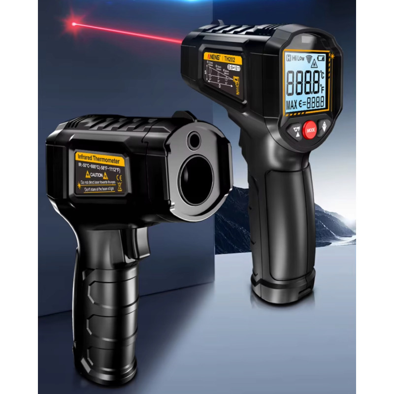 ANENG TH202 Infrared Thermometer – Fast, Contactless, LCD Display
