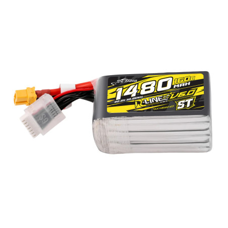 Tattu R-Line V6 1480mAh 6S 160C LiPo XT60 [ST] - Ultimate FPV Power