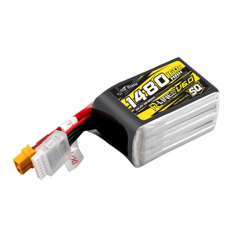Tattu R-Line V6 1480mAh 6S 160C LiPo XT60 [SQ] - Ultimate FPV Power