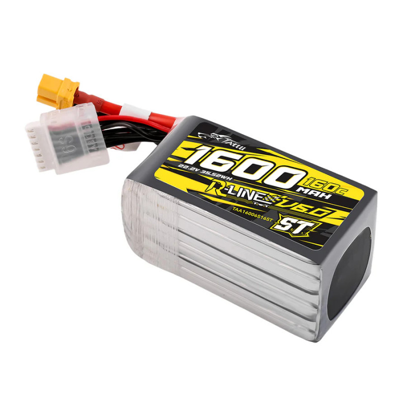 Tattu R-Line V6 1600mAh 6S 160C LiPo XT60 [ST] - Wyższa Pojemność