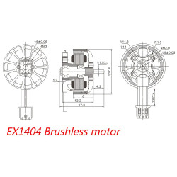 Happymodel EX1404 3500KV – silnik bezszczotkowy FPV 3–4SHappymodel EX1