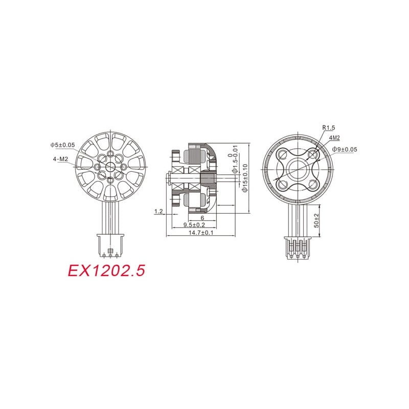 Happymodel EX1202.5 11500KV – ultra-light FPV motor 1S