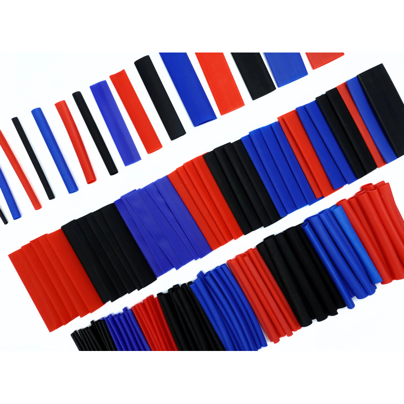 Zestaw rurek termokurczliwych AVIFLY 147 szt. – 7 rozmiarów, 7 cm
