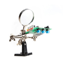 Helping Hand Ø60 mm – PCB Soldering Stand with Magnifier