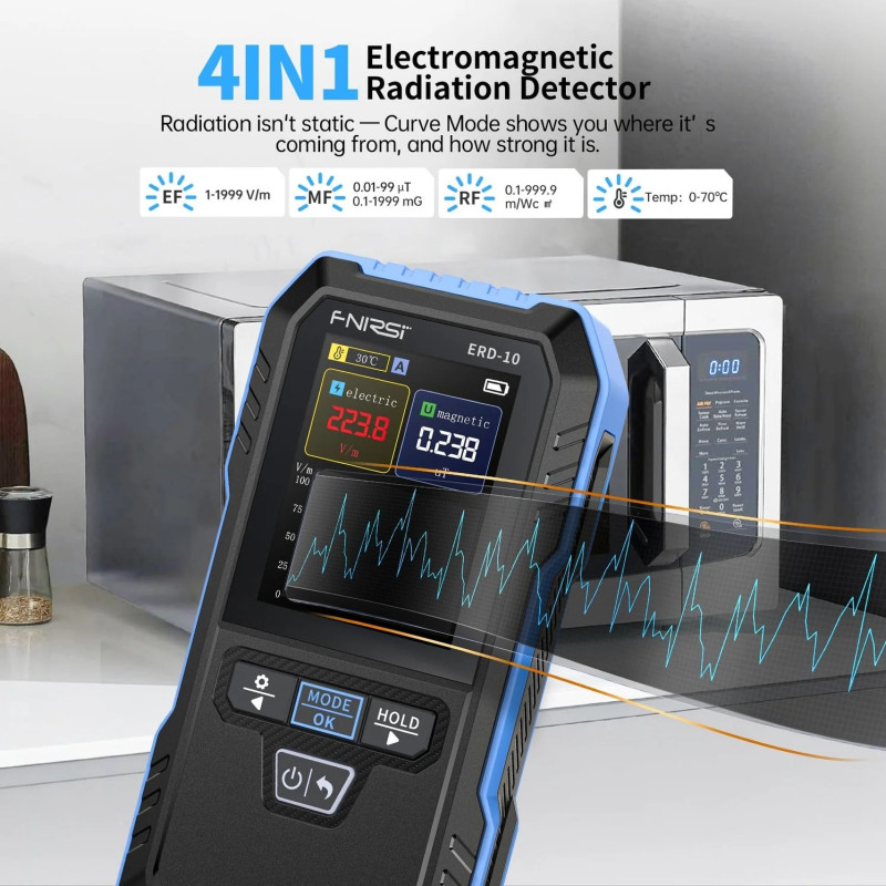 Miernik EMF FNIRSI ERD-10 4w1 | Avifly