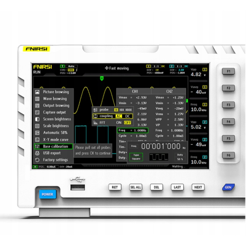 Oscyloskop FNIRSI 1014D 2CH 100MHz 1GSa/s | Avifly
