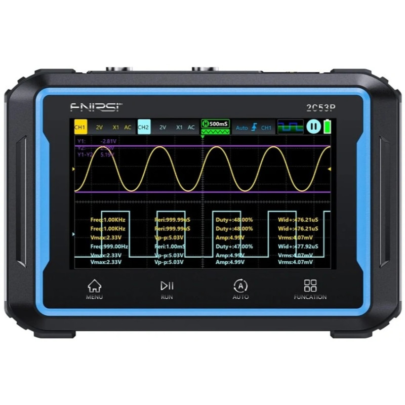 Oscyloskop FNIRSI 2C53P 50MHz 3w1 | Avifly