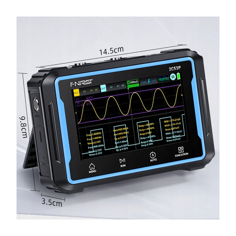 Oscyloskop FNIRSI 2C53P 50MHz 3w1 | Avifly