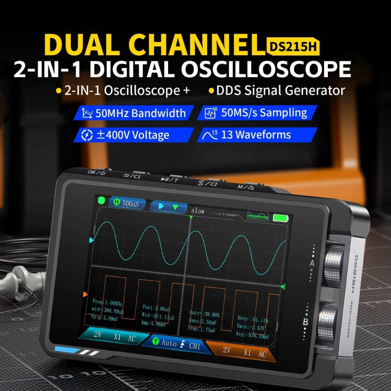Ekran LCD 3,5″ oscyloskopu FNIRSI