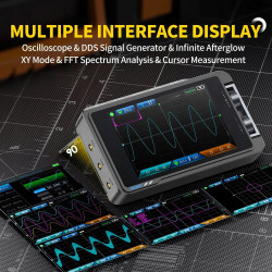 FNIRSI DS215H – oscyloskop 2‑kanałowy 100 MHz z DDS
