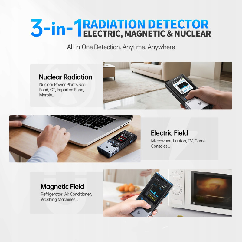 FNIRSI GC‑03 – 3‑in‑1 Geiger Counter for X/γ/β Radiation