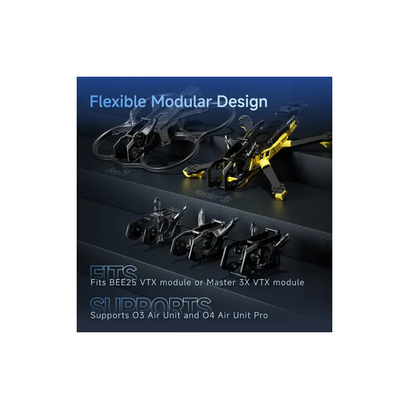 SpeedyBee Master 3X – modularna rama FPV 3–3.6" z 3 wariantami głowicy