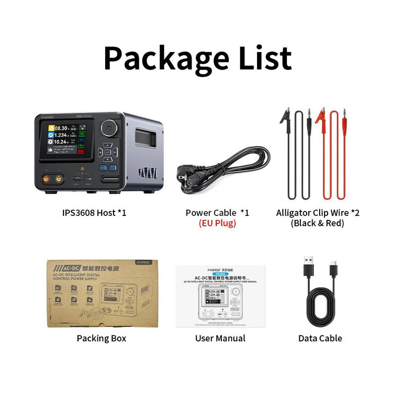 Fnirsi IPS3608 Smart Power Supply 0–36 V / 8 A 285 W