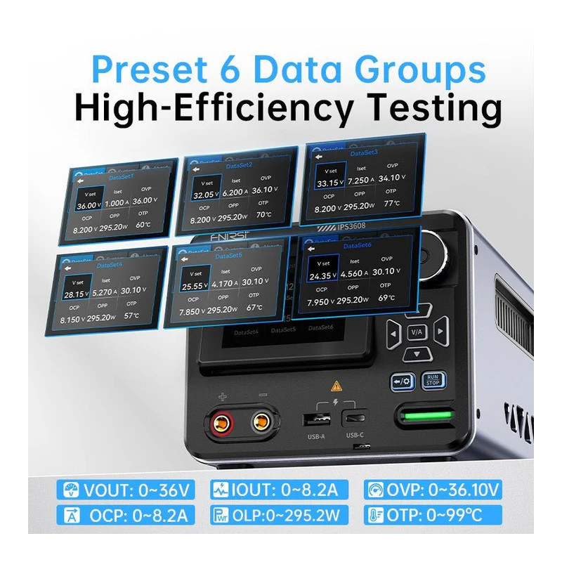 Fnirsi IPS3608 Smart Power Supply 0–36 V / 8 A 285 W
