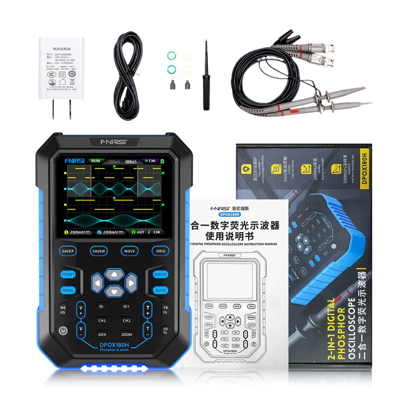 Oscyloskop FNIRSI DPOX180H 180MHz 500MSa/s | Avifly