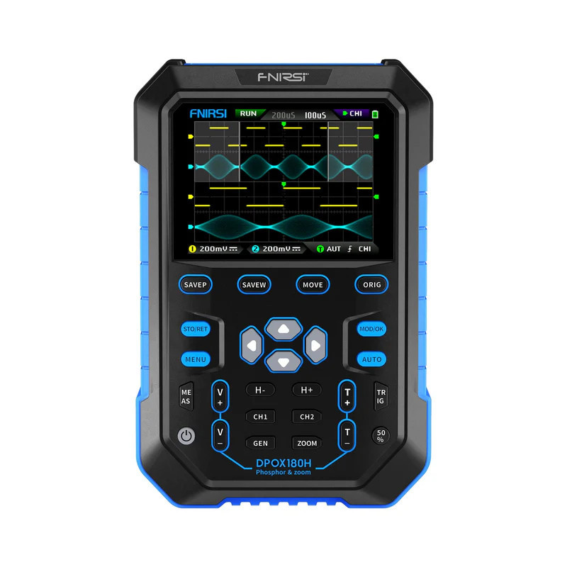 Fnirsi DPOX180H – 2‑in‑1 Digital Oscilloscope 180 MHz + DDS Generator
