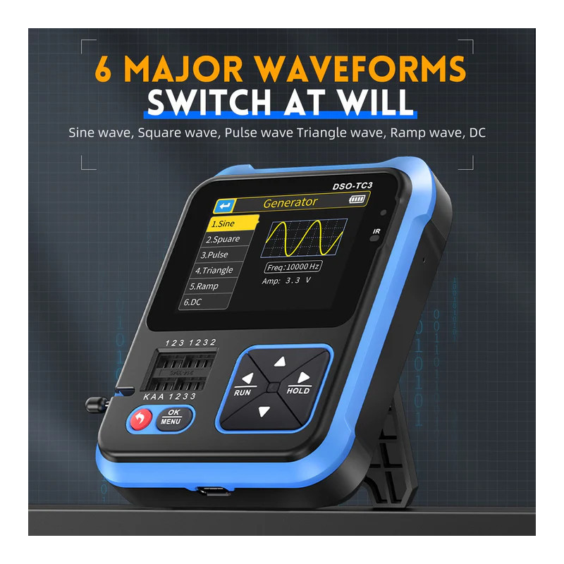 FNIRSI DSO-TC3 3-in-1 Digital Oscilloscope Signal Generator Tester