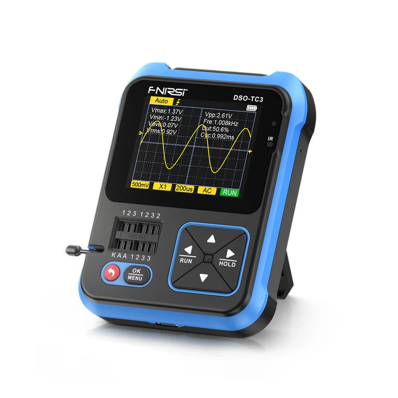 Fnirsi DSO‑TC3 3‑in‑1 Oscilloscope, Signal Generator & Component Teste Fnirsi DSO‑TC3 3‑in‑1 Oscilloscope, Signal Generator & Component Teste