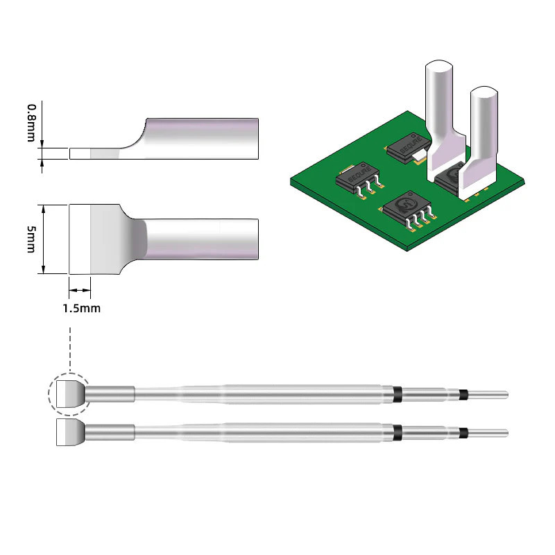 Soldering Tips for Sequre HT-140 - 2 Pieces HT140-3.0FS, HT140-5.0FS