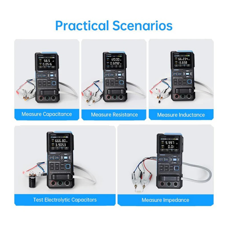 100 kHz LCR meter with smart sorting mode