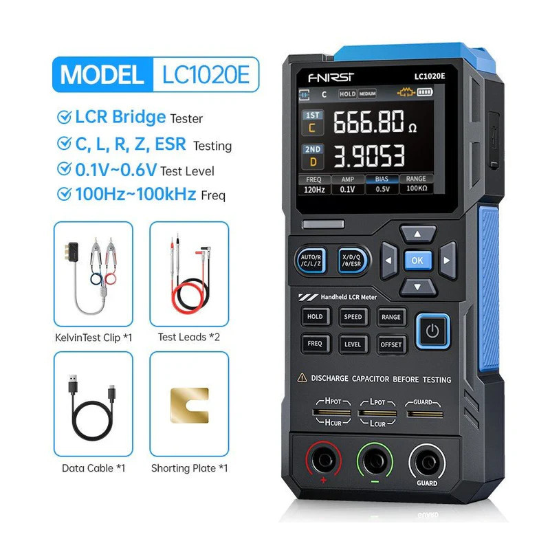 Fnirsi LC1020E handheld LCR ESR tester