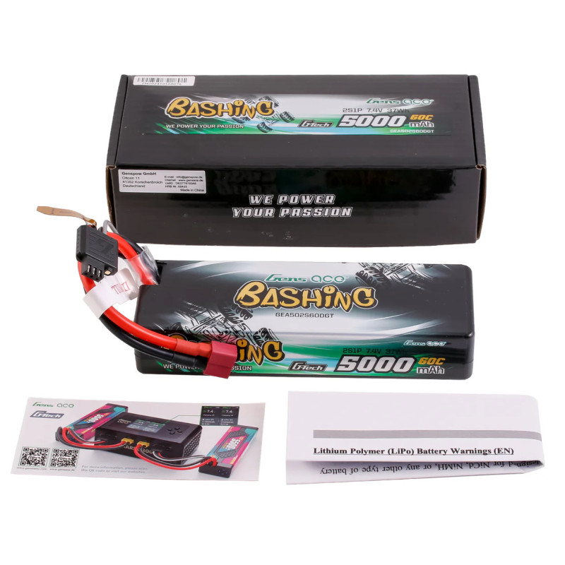 Gens ace Bashing 5000mAh 2S 60C LiPo Deans - Akumulator do RC