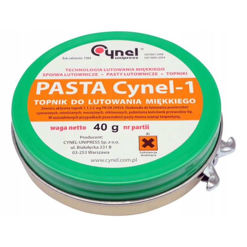 Pasta lutownicza Cynel Cynel-1 40 g Topnik