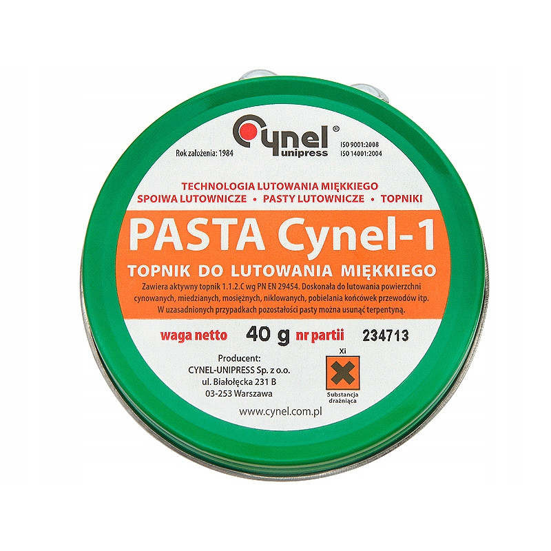 Pasta lutownicza Cynel Cynel-1 40 g Topnik
