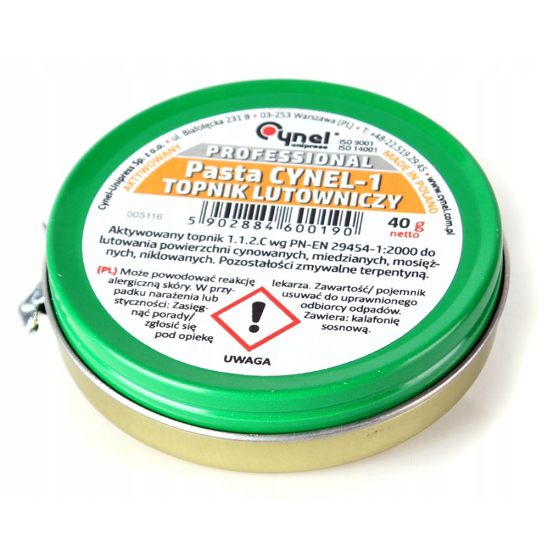 Pasta lutownicza Cynel Cynel-1 40 g Topnik