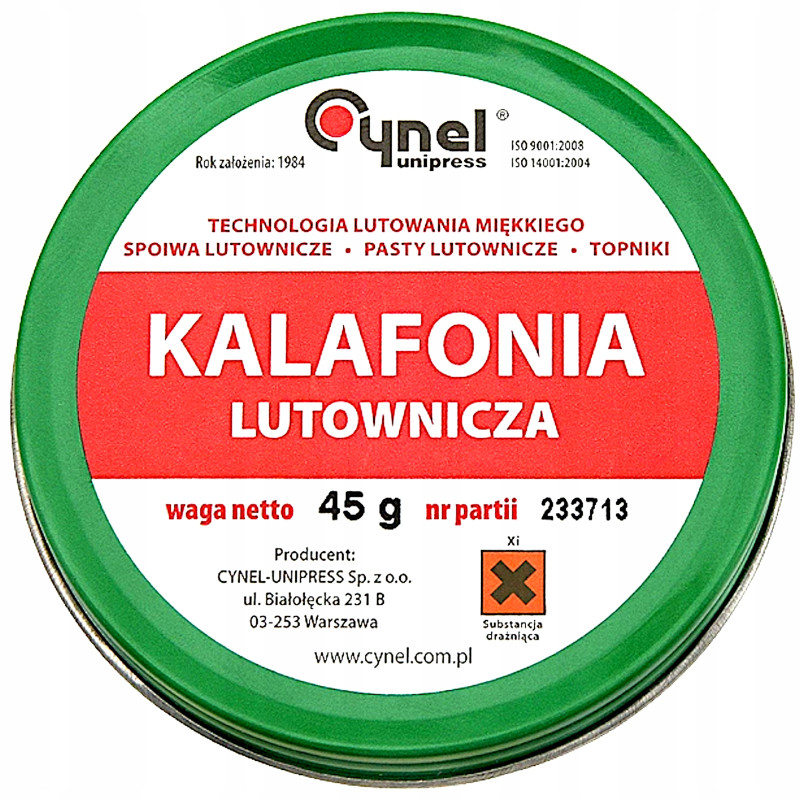KALAFONIA LUTOWNICZA TOPNIK 45g CYNEL