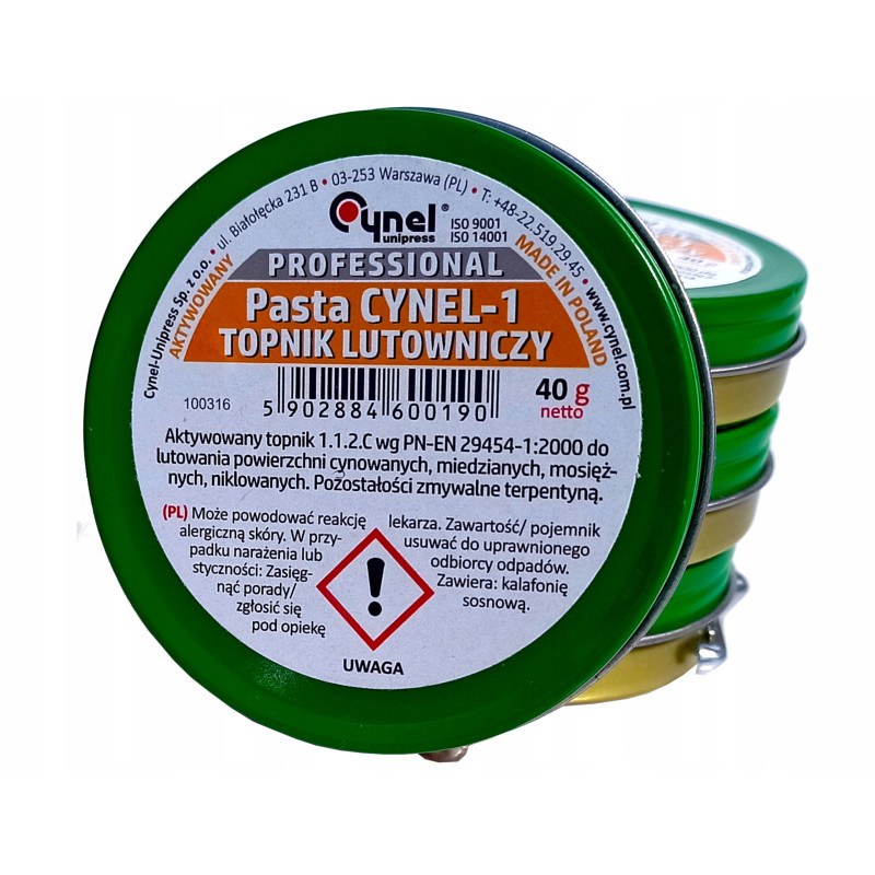 Pasta lutownicza Cynel Cynel-1 40 g Topnik