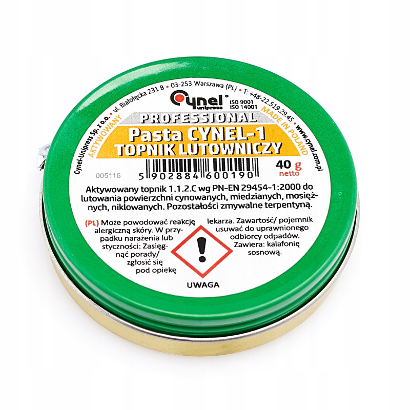 Pasta lutownicza Cynel Cynel-1 40 g Topnik