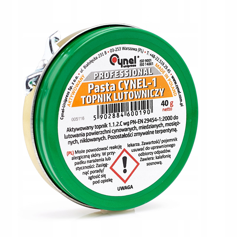 Pasta lutownicza Cynel Cynel-1 40 g Topnik