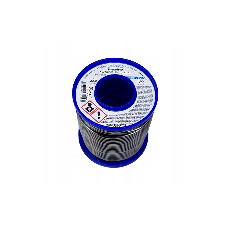 Cyna Cynel 0,5mm 100g z Topnikem Rolka Sn60Pb40