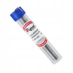 Cyna Cynel 1mm 16g z Topnikiem Fiolka Sn60Pb40 SW26/2.5% z