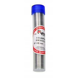 Cyna Cynel 1mm 16g z Topnikiem Fiolka Sn60Pb40 SW26/2.5% z