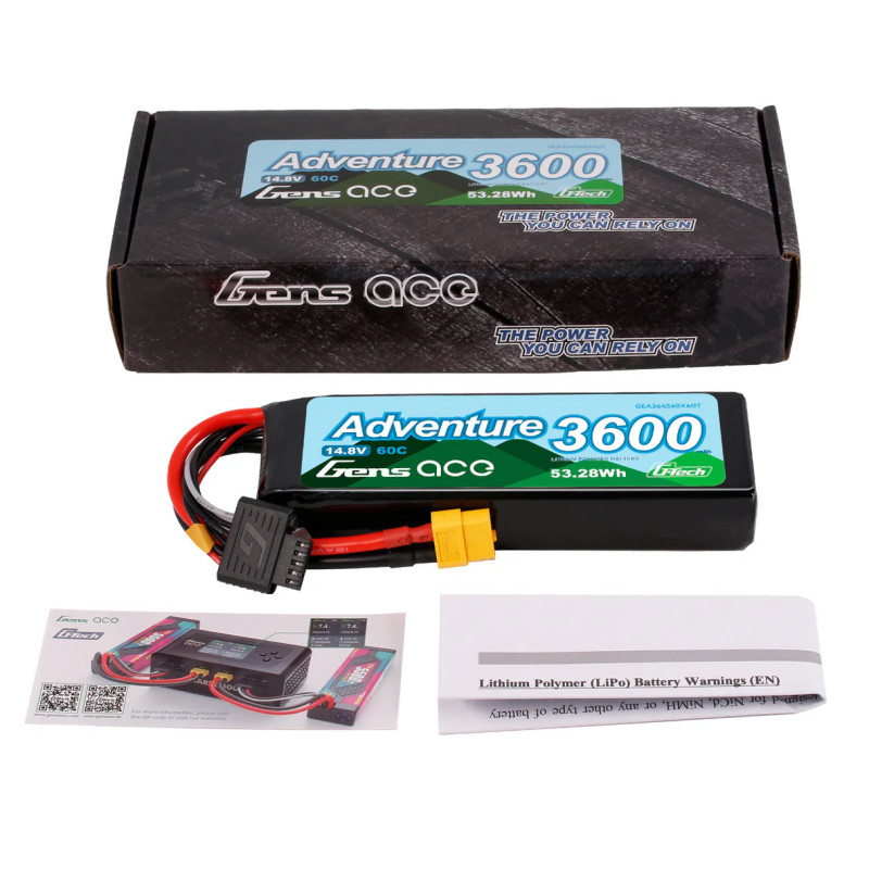 Gens ace G-Tech Adventure 3600mAh 4S 60C LiPo - Akumulator RC