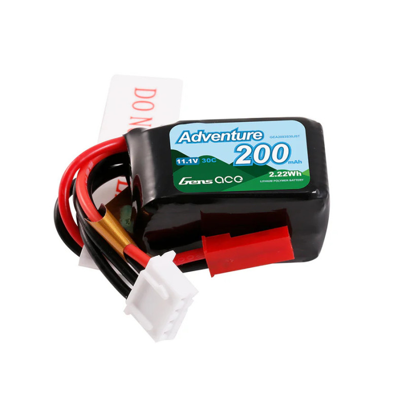 Gens ace 200mAh 3S 30C LiPo JST-SYP - Lekki akumulator do RC