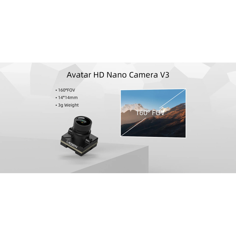 Kamera Walksnail Avatar HD Nano V3 – kabel 9 cm / 14 cm