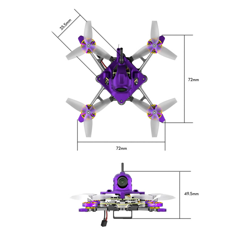 Flywoo Firefly 16/18 1S Nano Baby V3 HDZero ELRS – Tiny Whoop