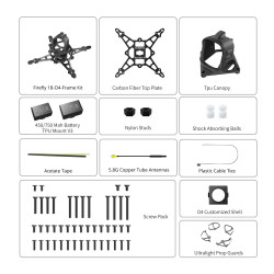 Flywoo Firefly16 / 18 1S V3 Frame – O4 / Analog / HDZero / Walksnail