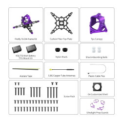 Flywoo Firefly16 / 18 1S V3 Frame – O4 / Analog / HDZero / Walksnail