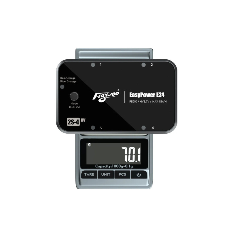 Ładowarka Flywoo EasyPower E16 (1S) / E24 (2S) – LiPo
