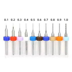 Set of 10× Mini PCB Drill Bits 0.1–1.0 mm – Electronics & DIY