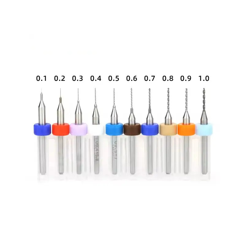 Set of 10× Mini PCB Drill Bits 0.1–1.0 mm – Electronics & DIY