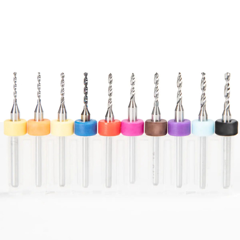 Mini drill bits for PCB – 10 pcs, diameters 1.1–2.0 mm Mini drill bits for PCB – 10 pcs, diameters 1.1–2.0 mm