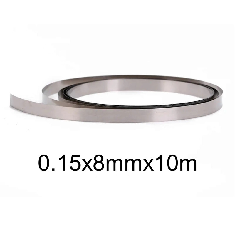 Nickel Strip 0.15×8 mm × 10 m – for Battery Packs
