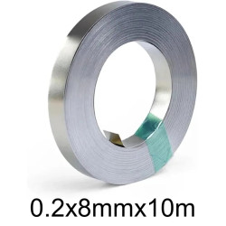 Nickel Strip 0.2×8 mm × 10 m – for Battery Packs