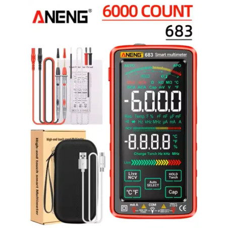 Advanced digital multimeter 6000 counts – Aneng 683