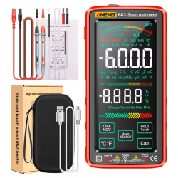Aneng 683 Digital Multimeter – Touch VA Screen, 6000 Counts